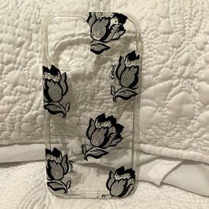 Coach floral case with glitter iPhone 12 Pro Max